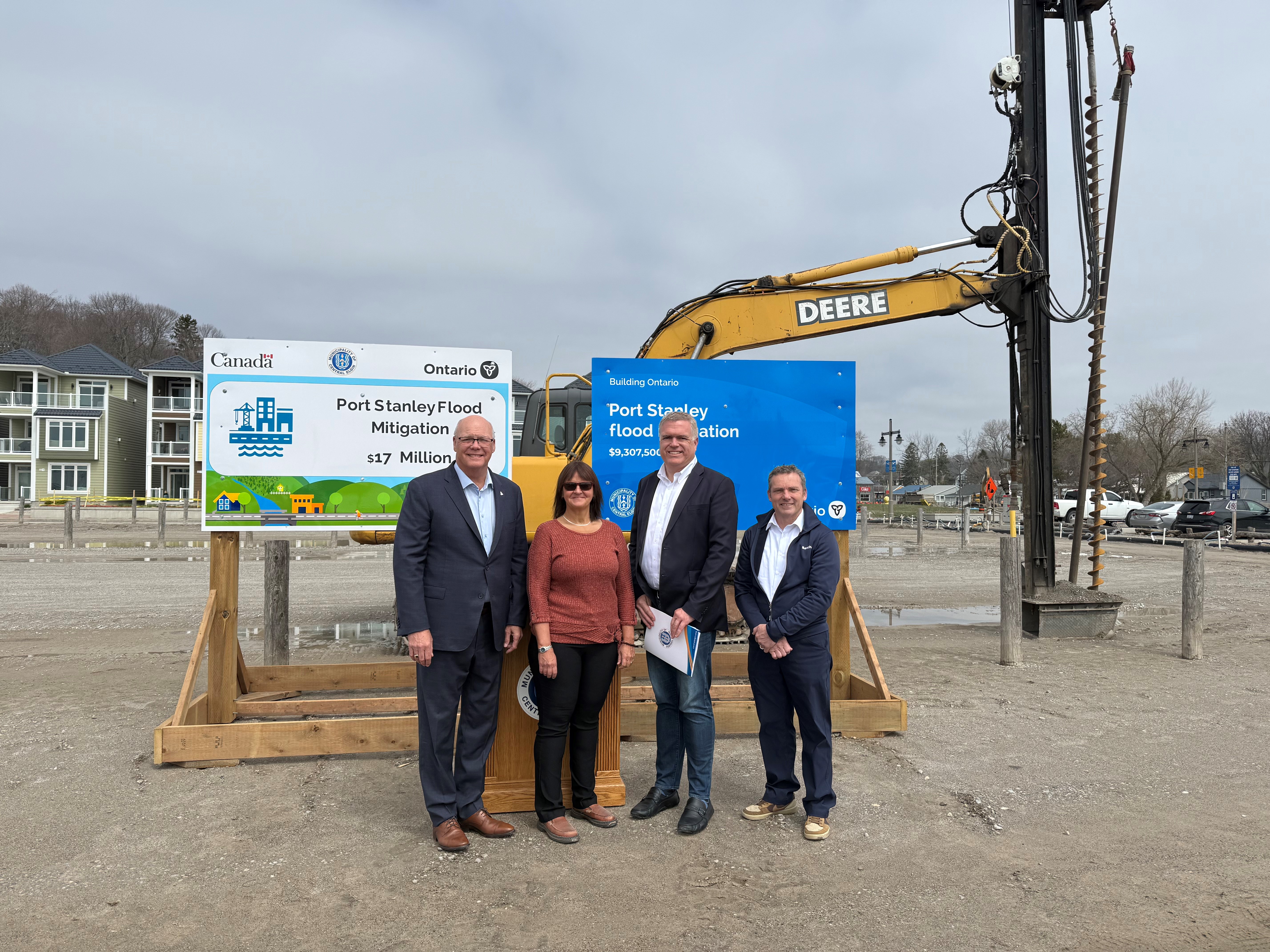Minister Flack, Councillor Michelle Graham, Mayor Sloan and Deputy Mayor Todd Noble.