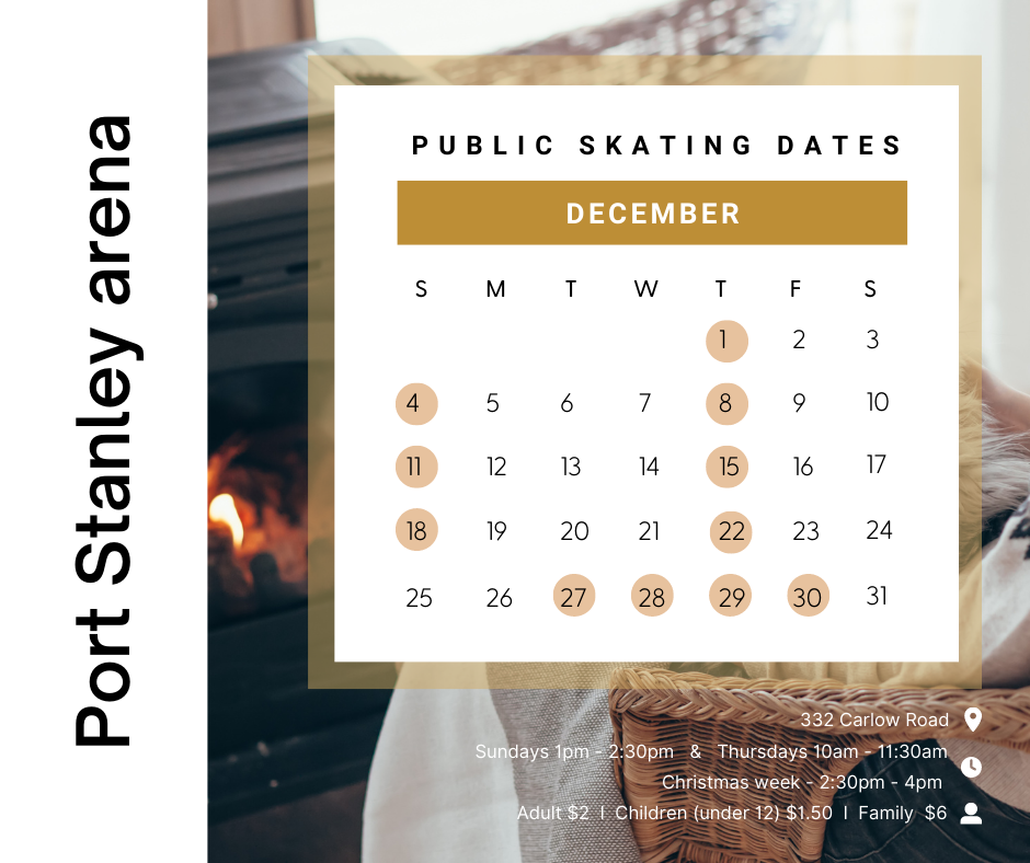 Public Skating Municipality of Central Elgin